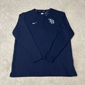 Nike Tampa Bay Rays Shane Armstrong #64 GAME WORN Game Time 1/4 Zip Pullover XL